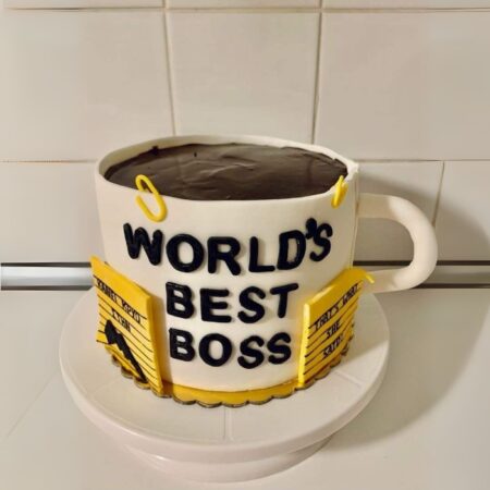 Worlds Best Boss Chocolate Cake