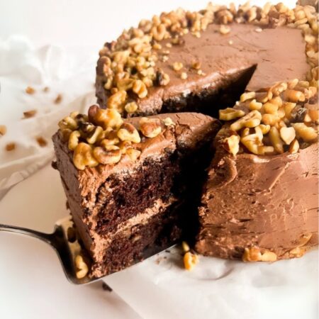 Chocolate Flavour Dry Walnut Cake