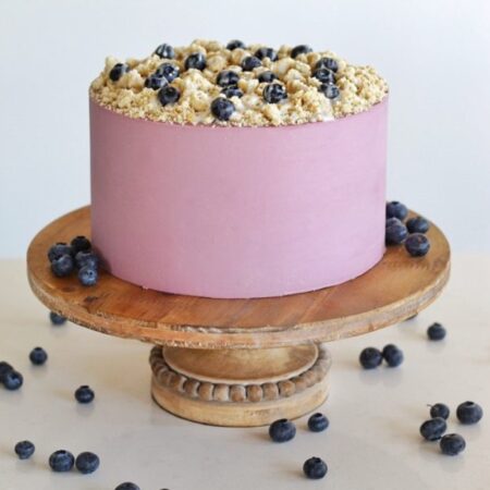 4 Layer Dripping Blueberry Cake
