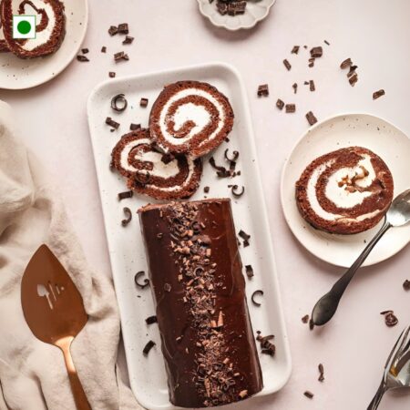 Chocolaty Rolls Chocolate Cake