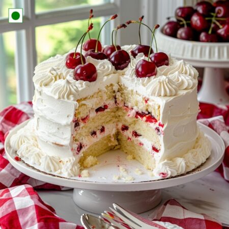 Cherry White Forest Cake