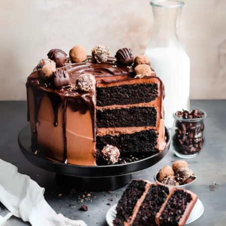 Chocolate Truffle Love Cake