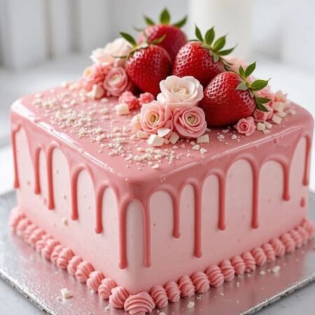 Creamy Strawberry Cake