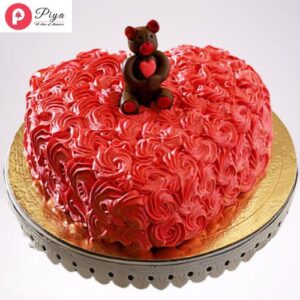 Elegant-Roses-Semi-Fondant-Chocolate-Cake