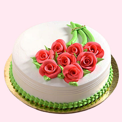 Gracious Roses Fondant Pineapple Cake