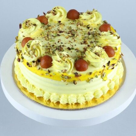 Gulab Jamun Fusion Vanilla Cake