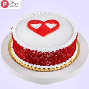 Hearts Love Red Velvet Cake