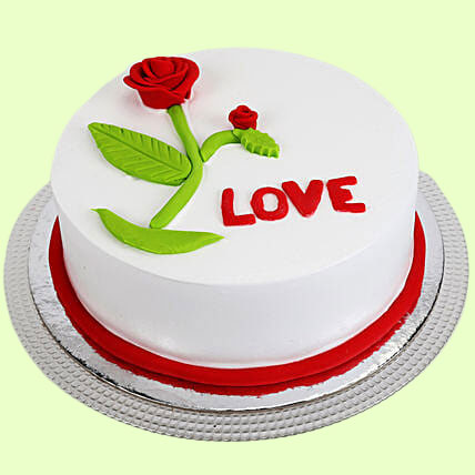 Love Chocolate Red Rose Cake