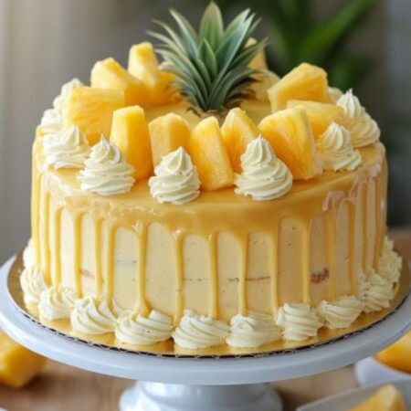 Round Pineapple Cake