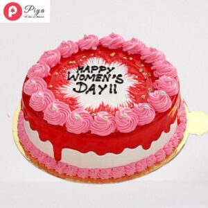 Women-Day Celebration-Strawberry-Cake