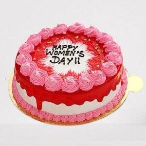 Women Day Celebration Strawberry Cake