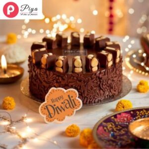 Chocolate Kaju Katli Cake