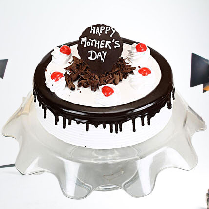 Eggless Black Forest Mothers Day Cake