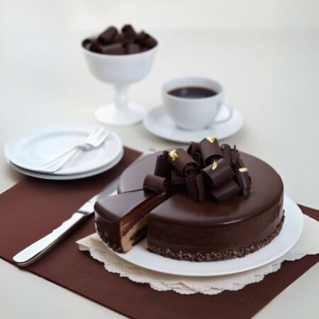 Glossy Chocolate Truffle Cake