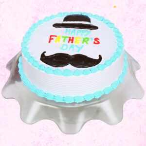 Hat And Moustache Fathers Day Cake