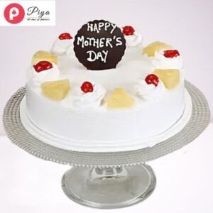 Pineapple-Eggless-Mothers-Day-Cake