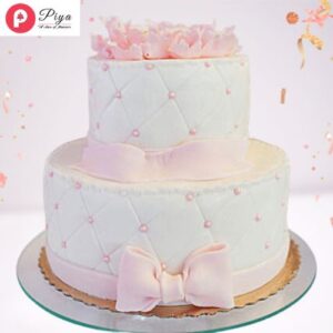 Pink-Bow-2-Tier-Cake