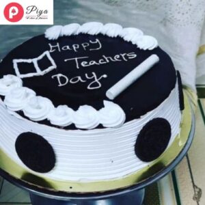 Teachers Day Black Forest Cream Cake