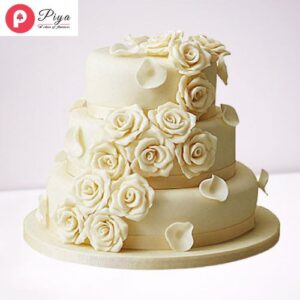 White-Rose-Wedding-Chocolate-3-Tier-Cake