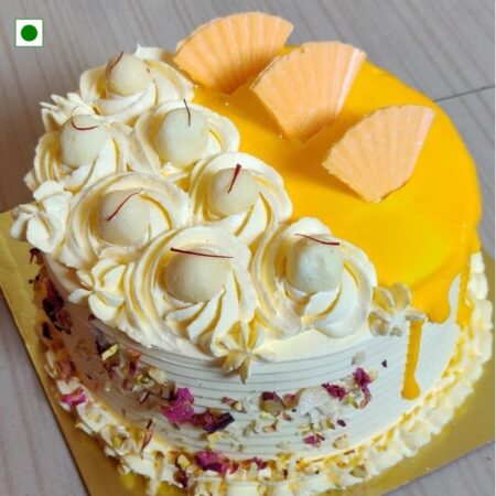 Butterscotch Cake With Rasmalai
