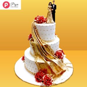 Classy Couple Wedding Cake