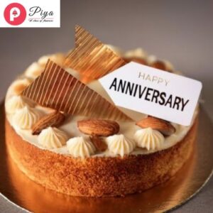 Delightful Almond anniversary cake