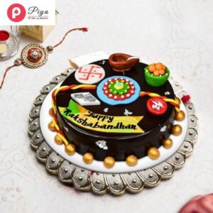 Ethnic Rakhi Chocolate Cake