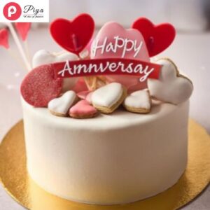 Gorgeous Anniversary Fondant Cake