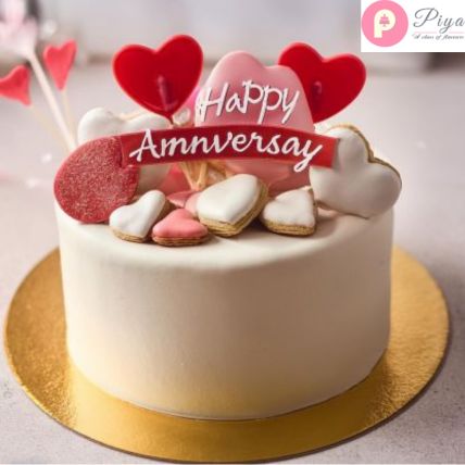 Piya Cakes: Gorgeous Anniversary Fondant Cakes & Designs