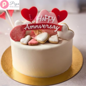 Gorgeous Anniversary Fondant Cake