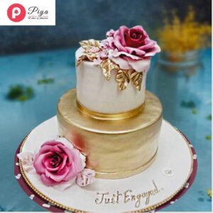 Just engeged vanilla cake
