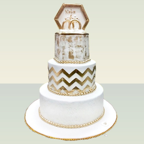 Ring Duo Wedding Cake
