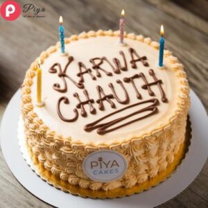 Karwa Chauth Butterscotch Treat Cake