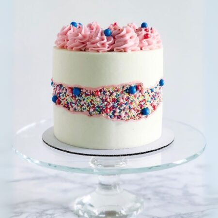 Creamy Fault Line Cake