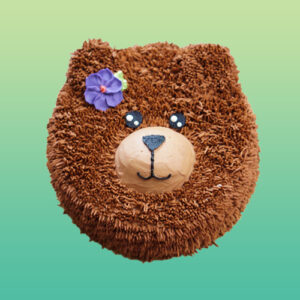 Cute Teddy Bear Fondant Cake
