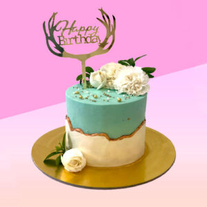Fault Line Floral Cake