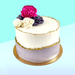Floral Faultline Cake