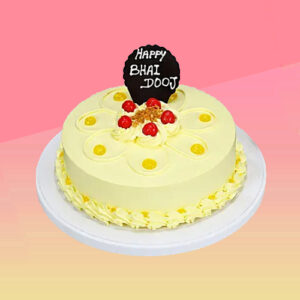 Happy Bhai Dooj Butterscotch Cake