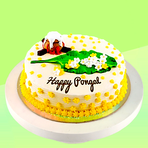 kapruka happy pongal eggless cake