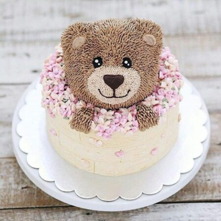 Mr. Bear Face Cake