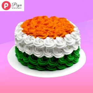 tricolor-floral-cake
