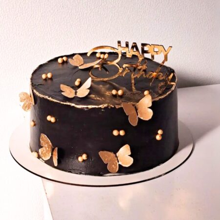 Butterfly Design Chocolate Cake