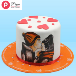 Love-Theme-Hand-Painting-Cake