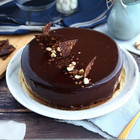 Mirror Glaze Chocolate cake