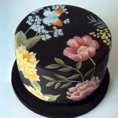Printed Chocolate Hand Painting cake