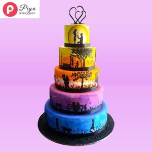 Printed Chocolate Hand Painting cake