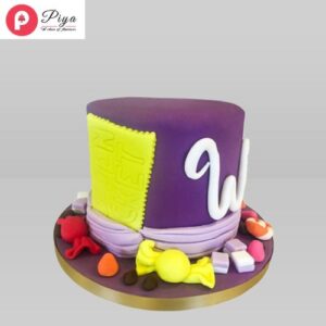 Willy Wonka Vanilla Painting Cake