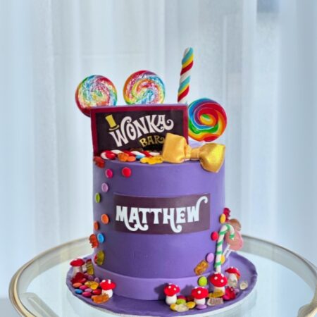 Willy Wonka Vanilla  Painting Cake