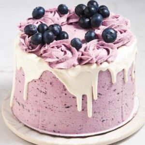 Blueberry Delight Drip Cake