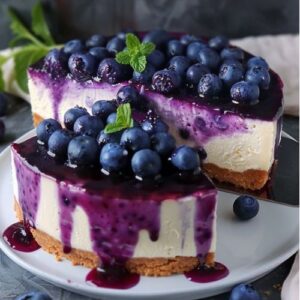 Classic Blueberry Cheesecake